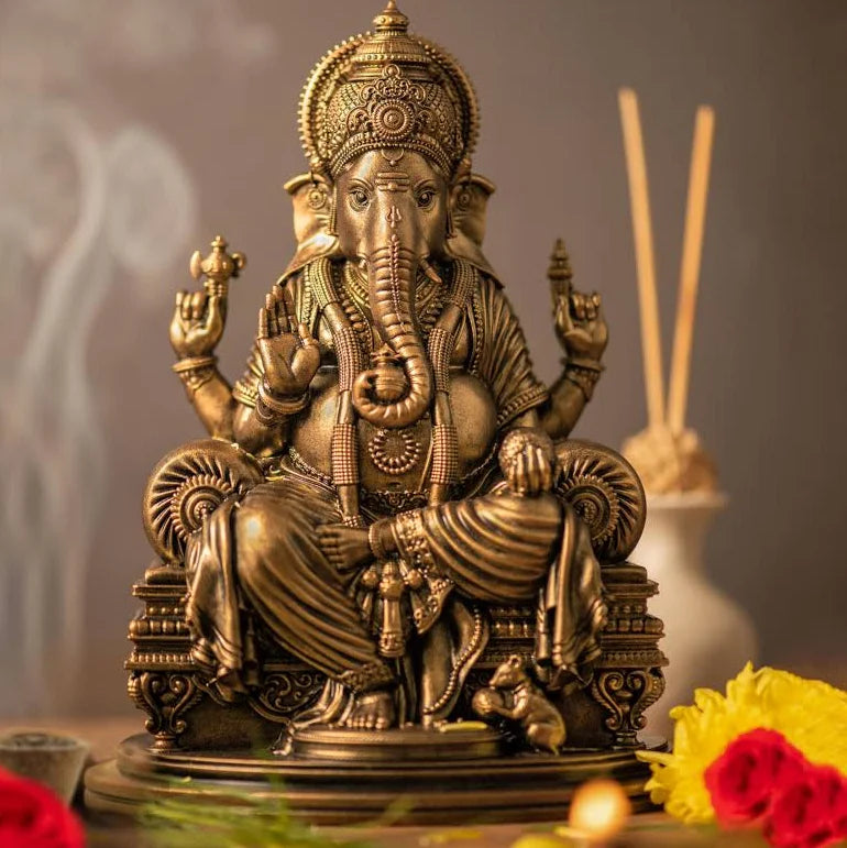 My First Baby Ganesha – Premium Mantra-Chanting Plush Toy